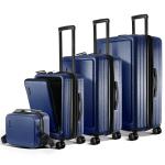 Navy Blue 4-Piece Hardshell Spinner Luggage Set