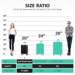 AnyZip Lightweight Hardside Carry-On Suitcase 20 Inch