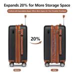 WEPLUS 3-Piece Hardside Carry-On Luggage Set