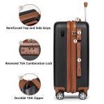 WEPLUS 3-Piece Hardside Carry-On Luggage Set