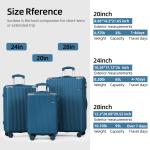 Sunbee Lightweight Hardside Luggage Set - 3 Pieces