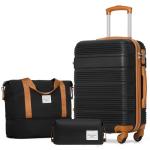 3 Piece Carry On Luggage Set with Spinner Wheels