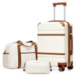 3-Piece Carry-On Luggage Set with Spinner Wheels