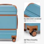 3-Piece Carry-On Luggage Set with Spinner Wheels