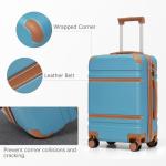 3-Piece Carry-On Luggage Set with Spinner Wheels