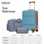 3-Piece Carry-On Luggage Set with Spinner Wheels