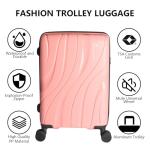 Felamondo 20-inch Pink Carry-On with Spinner Wheels