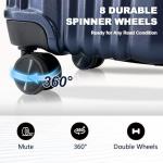 OUZZO 24-Inch Expandable Hardshell Luggage with Wheels