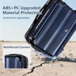 OUZZO 24-Inch Expandable Hardshell Luggage with Wheels