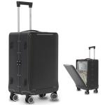 OUZZO 22" Aluminum Carry-On Luggage with Compartment