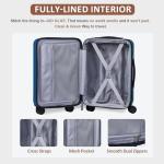 OUZZO 20-Inch Expandable Carry-On Spinner Luggage