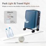 OUZZO 20-Inch Expandable Carry-On Spinner Luggage