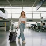 OUZZO Expandable 3-Piece Hardshell Luggage Set