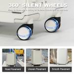 OUZZO 22" Aluminum Carry-on Luggage with Front Compartment