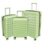 Lightweight 3-Piece Hardshell Luggage Set - Avocado Green