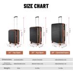 WireHot 3-Piece Lightweight Hardshell Luggage Set