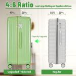 WireHot 2-Piece Carry-On Luggage Set, Avocado Green