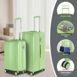 WireHot 2-Piece Carry-On Luggage Set, Avocado Green