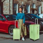 WireHot 2-Piece Carry-On Luggage Set, Avocado Green