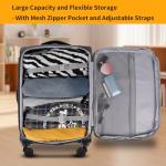 WireHot 3-Piece Expandable Luggage Set, Gray