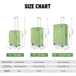 Lightweight 3-Piece Hardshell Luggage Set - Avocado Green
