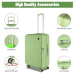 Lightweight 3-Piece Hardshell Luggage Set - Avocado Green