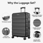 11 Piece Hardside Luggage Set with Spinner Wheels