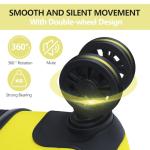 AnyZip 20 Inch Lightweight Yellow Hardside Suitcase