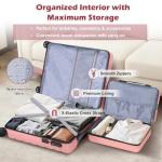AnyZip 20" Carry-On and 14" Cosmetic Case Set