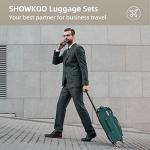 SHOWKOO 3-Piece Lightweight Softside Luggage Set