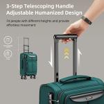 SHOWKOO 3-Piece Lightweight Softside Luggage Set