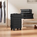 Gianna 20-Inch Expandable Hardside Luggage, Black