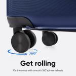 24" Blue Hardside Expandable Luggage with Spinner Wheels