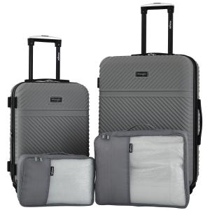 Wrangler 4 Piece Hardside Spinner Luggage Set
