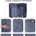 24 Inch Hardside Expandable Rolling Suitcase, Blue