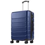 24" Blue Hardside Expandable Luggage with Spinner Wheels