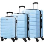 AnyZip 3-Piece Lightweight Hardshell Luggage Set - Baby Blue