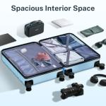 AnyZip 3-Piece Lightweight Hardshell Luggage Set - Baby Blue