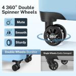 AnyZip 3-Piece Lightweight Hardshell Luggage Set - Baby Blue