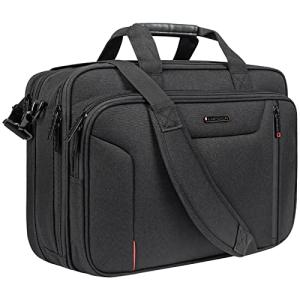 Stylish Expandable Laptop Bag for Men - Black