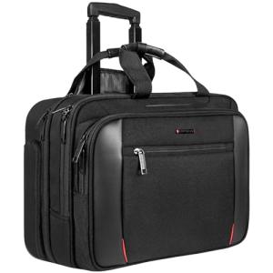 EMPSIGN Rolling Laptop Briefcase with RFID Pocket