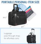 EMPSIGN Rolling Laptop Briefcase with RFID Pocket