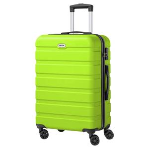 AnyZip Lightweight 24-Inch Hardside Suitcase - Apple Green