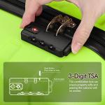 AnyZip Lightweight 24-Inch Hardside Suitcase - Apple Green