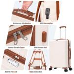 3-Piece Lightweight Luggage Set with Spinner Wheels