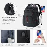 Waterproof 17.3" Laptop Backpack with USB Charging Port