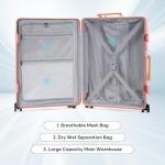 22-Inch TSA-Approved Lightweight Carry-On Suitcase