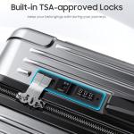 20 Inch Lightweight Carry-On Luggage with Spinner Wheels