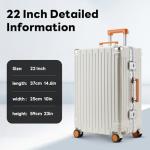 22-Inch Lightweight Hardside Carry-On with USB Port