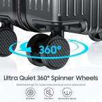 20 Inch Lightweight Carry-On Luggage with Spinner Wheels